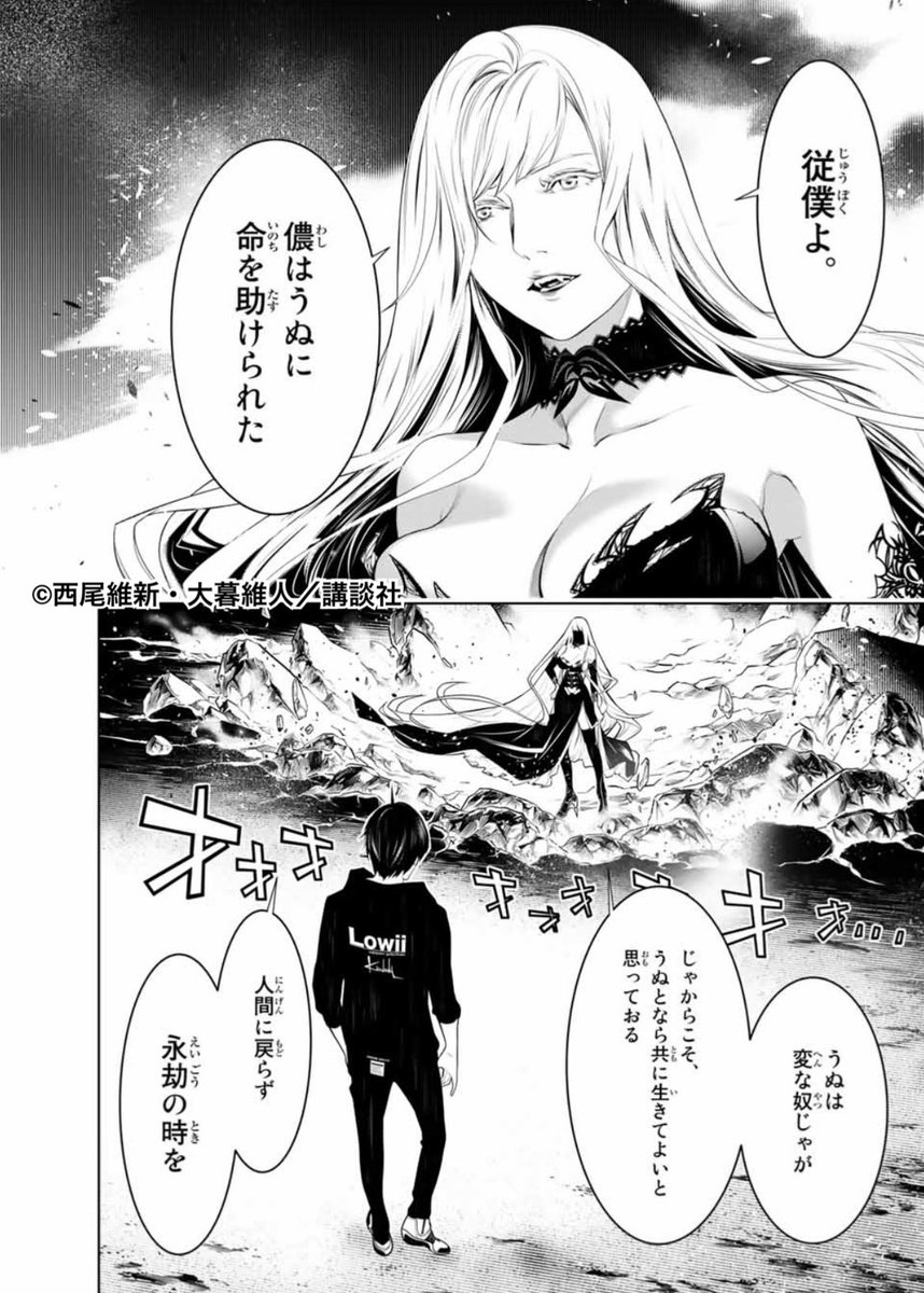 化物語 14巻 りすか 1巻 漫画公式 114話掲載 週刊少年マガジン 1号発売 対峙する暦とキスショット ついに 傷物語 最後の戦いが始まる 特別寄稿 化物画廊 バケモノギャラリ は 花園さんちのふたごちゃん の北島音奈先生 Nenakitajima