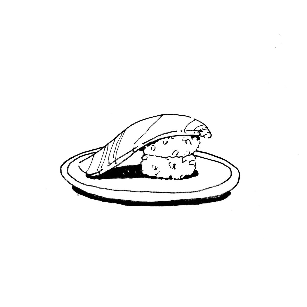 「きょう夢にでてきた怖い寿司 」|地理のイラスト