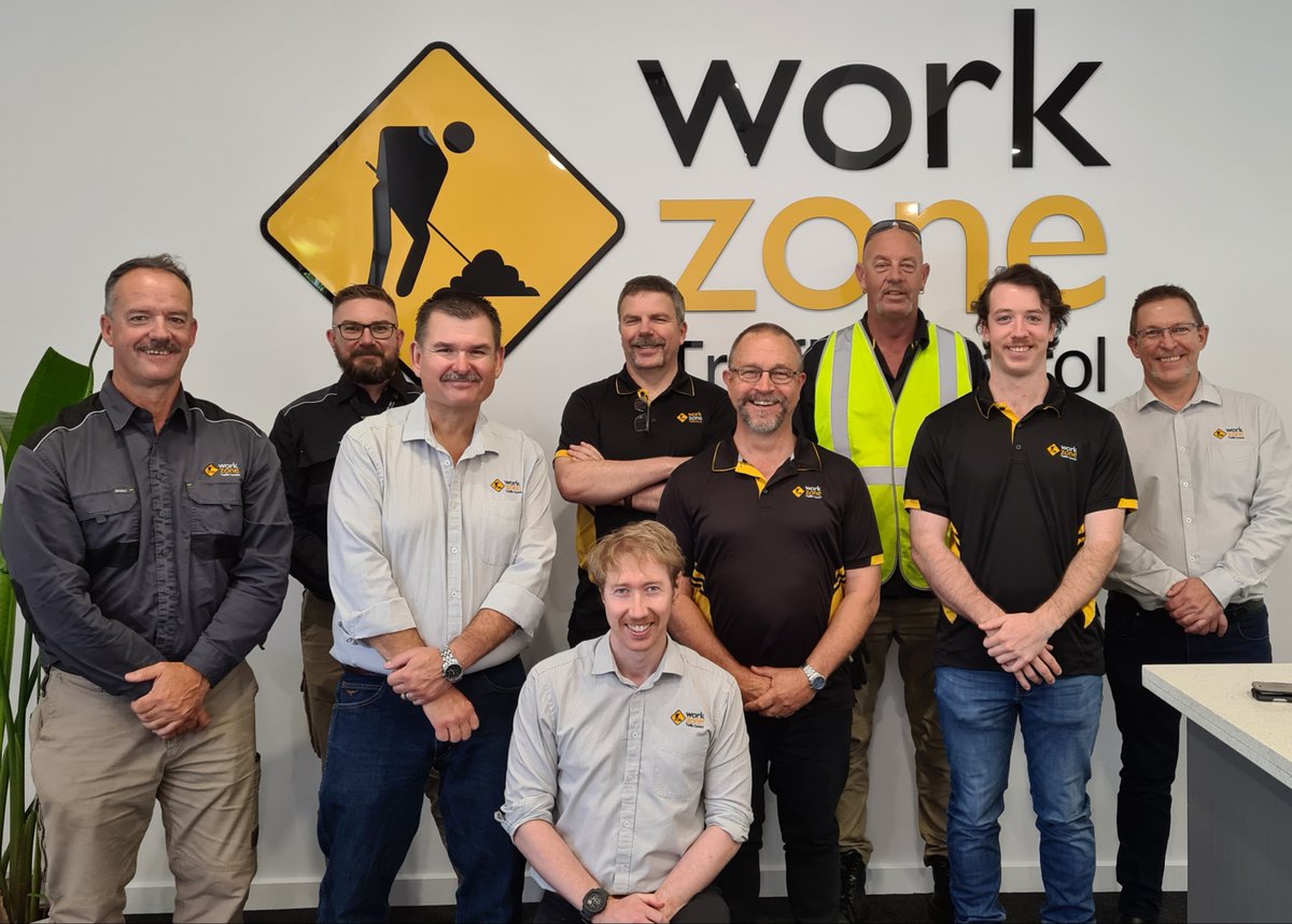 WorkzoneTraffic's tweet photo. The Workzone Movember crew took the final photo before  shave off. We raised $1905 for Mens Health. This amount triggered our Nic to shave his beard of many years off. @MovemberAUS  #menshealth #theworkzoneway https://t.co/FxGKkzCMow