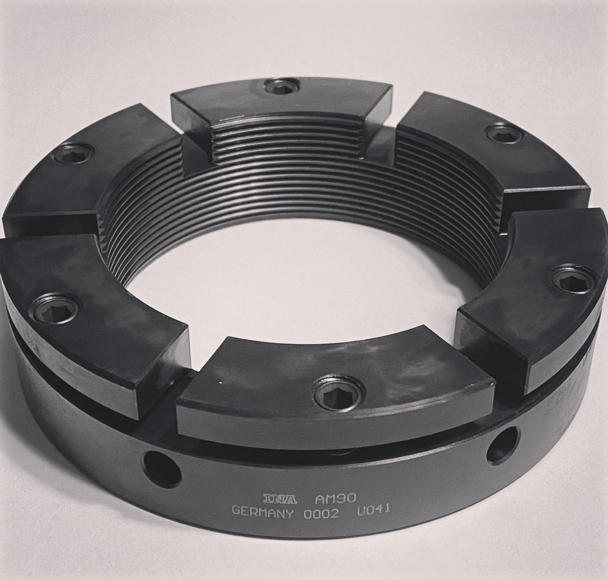 BoreCode's tweet image. Precision locknuts are just as critical as any #ballscrew or any support #bearing.  Any weak link in the chain causes deflection, loss of clamping force, or worse, complete drive system failure.  Browse our offering from top INA, SKF, Spieth, IBC, etc:  borecode.com/collections/pr…