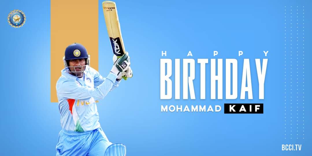  Outstanding fielder Gritty batsman Here\s wishing Mohammad Kaif a very happy birthday.  