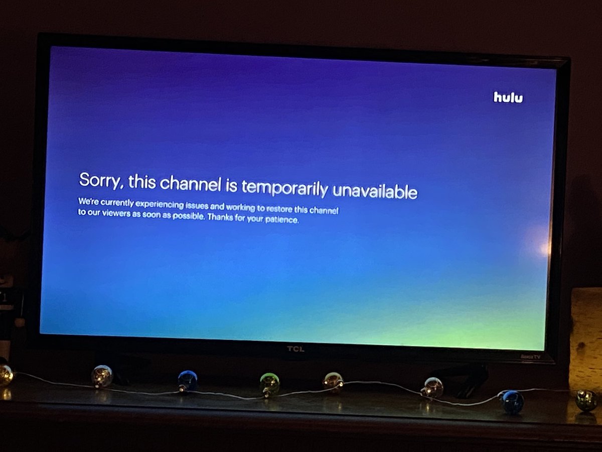 mperrywv's tweet photo. @hulu_support I’d like to be watching @NBCTheVoice  right now but can’t! https://t.co/l31JTpdHtI