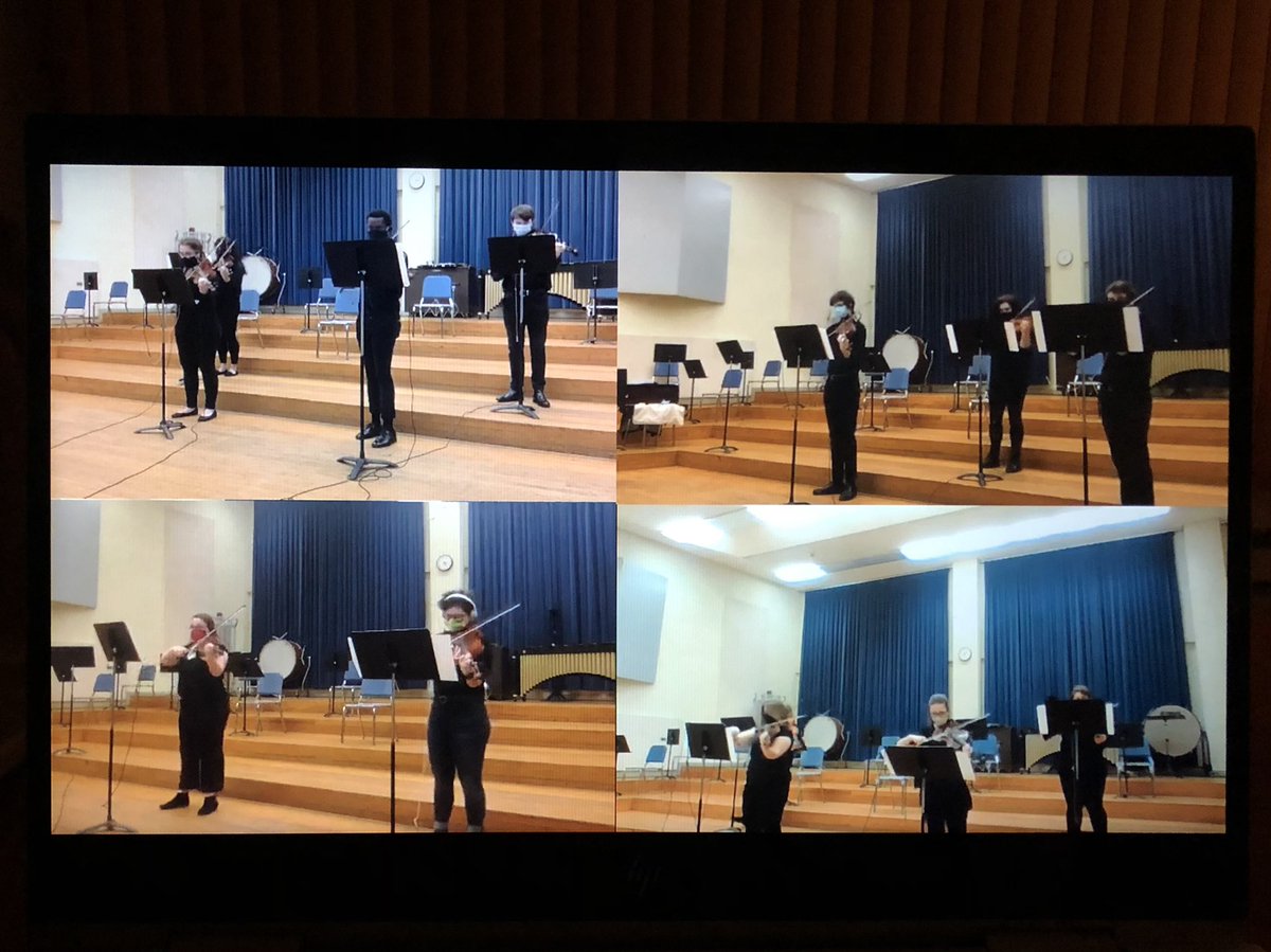 <a href="/TheCraneSchool/">Crane School of Music</a> Viola Ensemble had a great ‘livestream’ concert tonight! 🎻🎧They played an arrangement of Florence Price’s Five Folksongs In Counterpoint (arranged by Dr. T!!). A special shout-out to <a href="/MadstopRecords/">Madstop Records</a> 🎥 for helping put all of this together.
•
•
•
#cranestrings