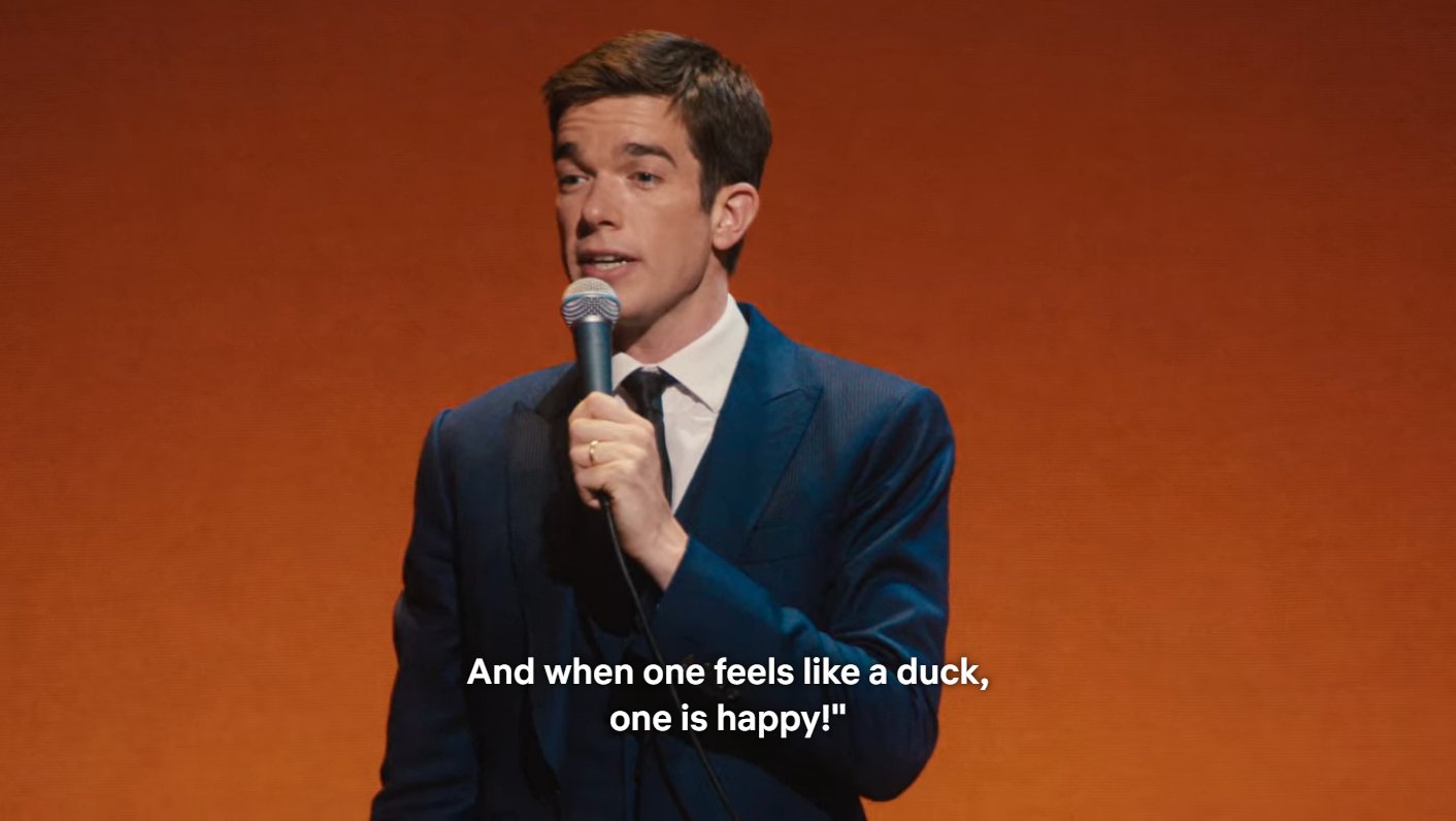 John Mulaney Duck Quote Explore The Undoiground With Me On Twitter: "Unflirty  Https://T.co/3Nlg91E0Be" / Twitter