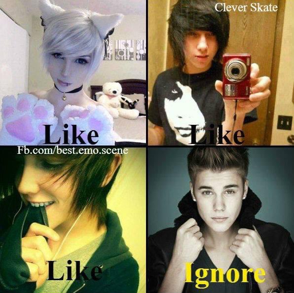 Like=Emo Ignore=swag 
