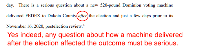 OK, this is off to a great start. I can hardly wait for how fact-based it will be when they get to any actual allegations of wrong-doing.  https://twitter.com/marceelias/status/1333932437517295622