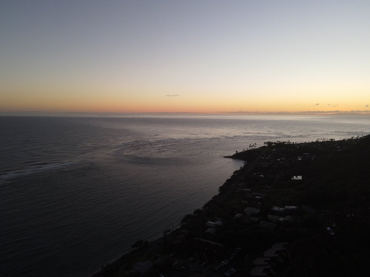 Raw moments of the moon this morning right above one of my personal favorite views in Hawaii ❤️ #grateful