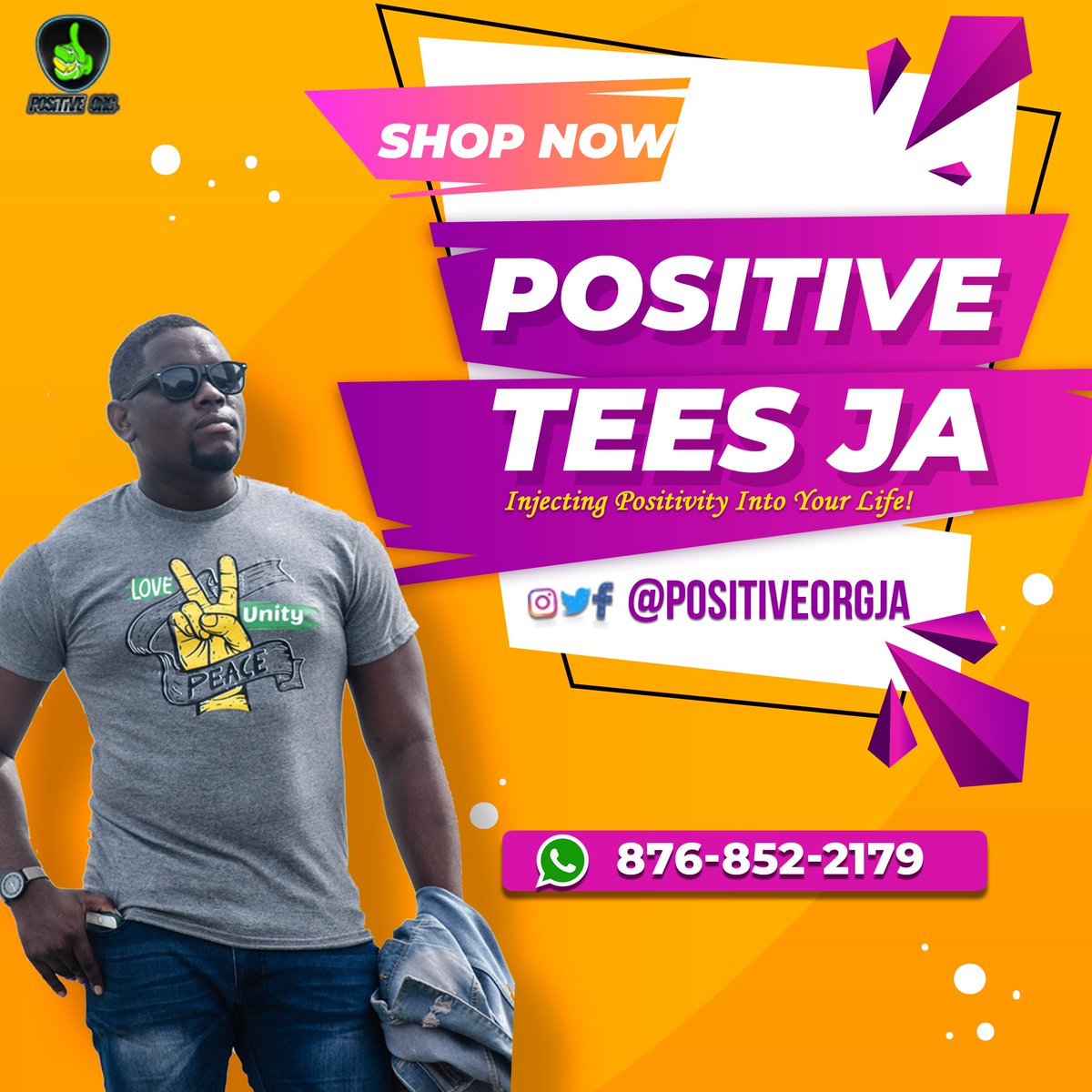 PositiveOrgJA's tweet image. There is something special about stepping into a room and lifting someone's mood with our #PositiveTee! Be That Someone!

Check out our catalog of Tees to inject some positivity into your life and wardrobe. DM to make your order! 
#PositiveTeesJa 

posts.gle/ebnfQ
