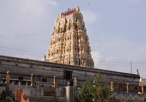 Vishnu appeared as an old Brahmana. He requested Salihotra to offer him food, which the sage did. Brahman felt hungry and requested the sage to offer more food. The sage offered the other half portion of food which he used to consume himself. Then old man asked a place to rest