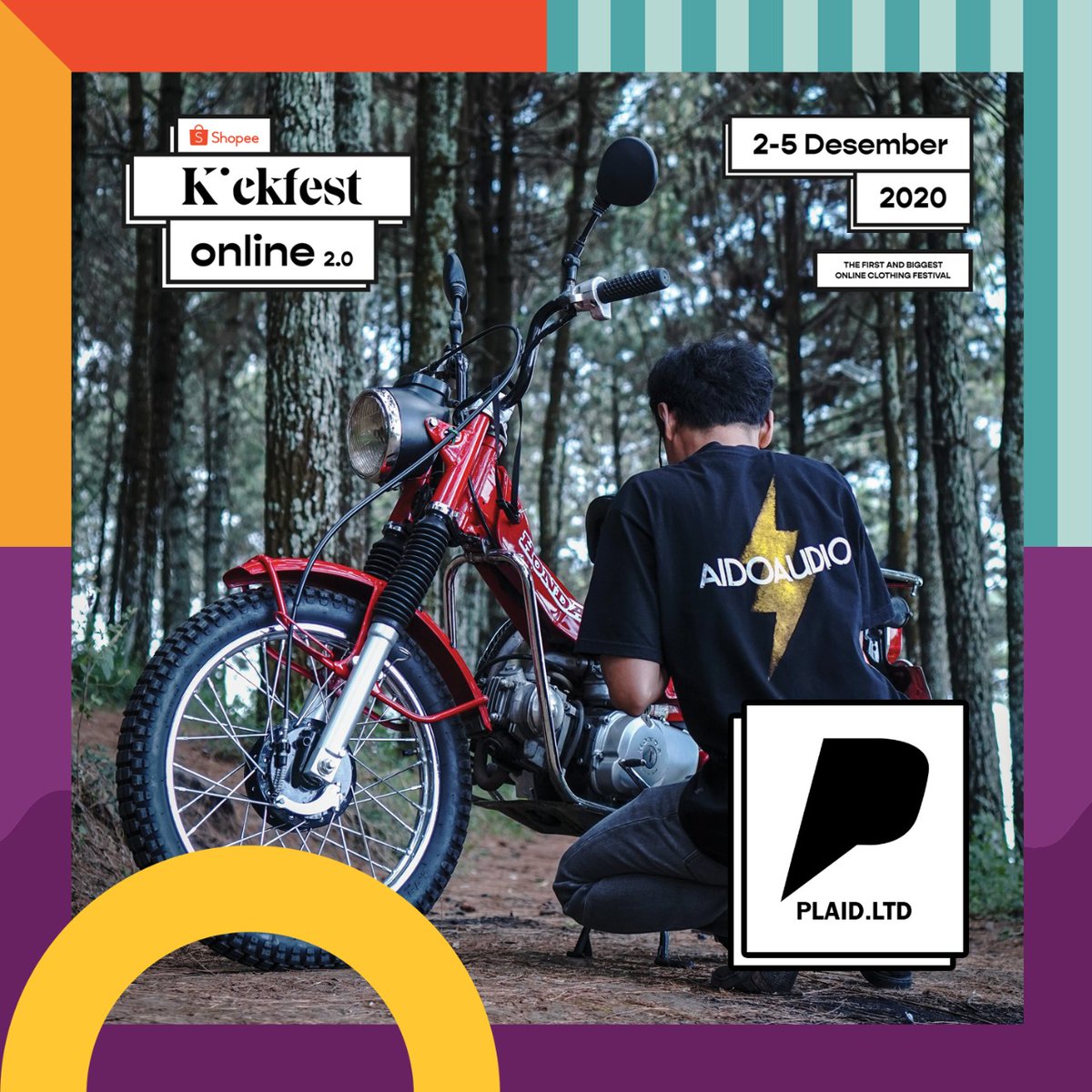 Hari pertama! Dapatkan diskon spesial dari <a href="/plaid_cloth/">PLAID.</a> hanya di #shopeeKIKCFESTOnline2 ! Enjoyyy 😉😉