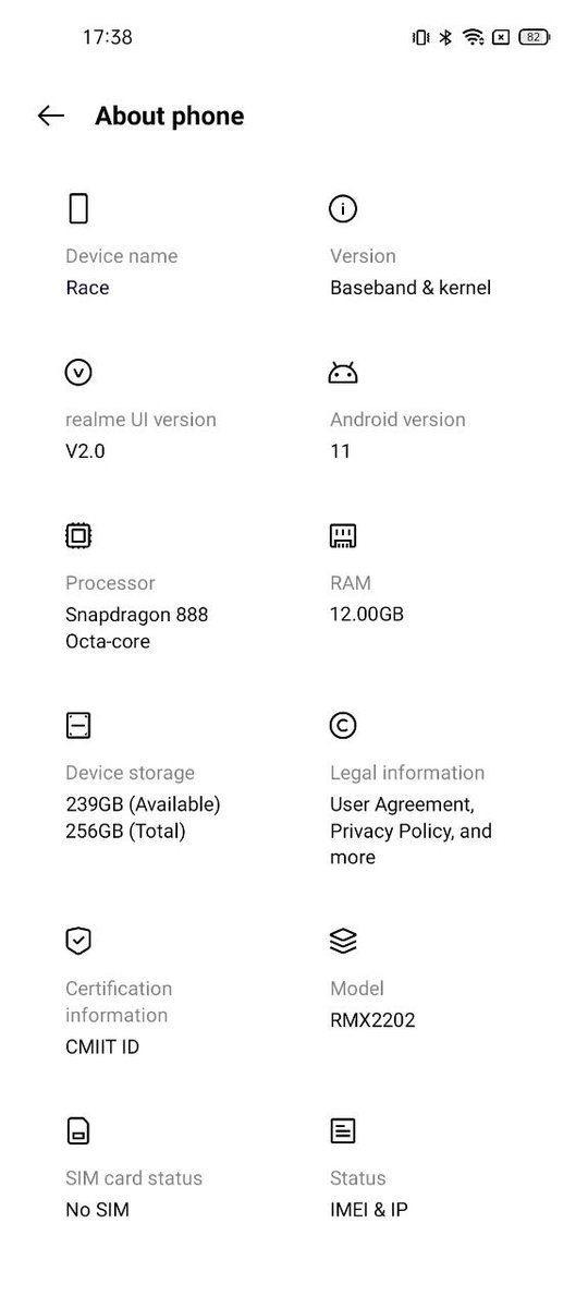anujatri005's tweet photo. #Realme is Also on the
Race = Realme Ace for #Snapdragon888
Here is Some Leaked Pictures ๐
RT'S & FOLLOW ๐
#realme7pro #realmex2pro #realmex7 #RealmeV5 #RealmeAce #realme7i #Realmex50 #SnapdragonSummit
#RealmeRace
(3/7) https://t.co/cewN73MYDm