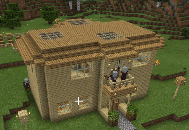 羽浮りん これはまだマイクラ初心者だったころに作った家がすぐにモンスターハウスと化して悲しくなってたやつと 殺意の波動が すごいトライデント Minecraft マイクラ