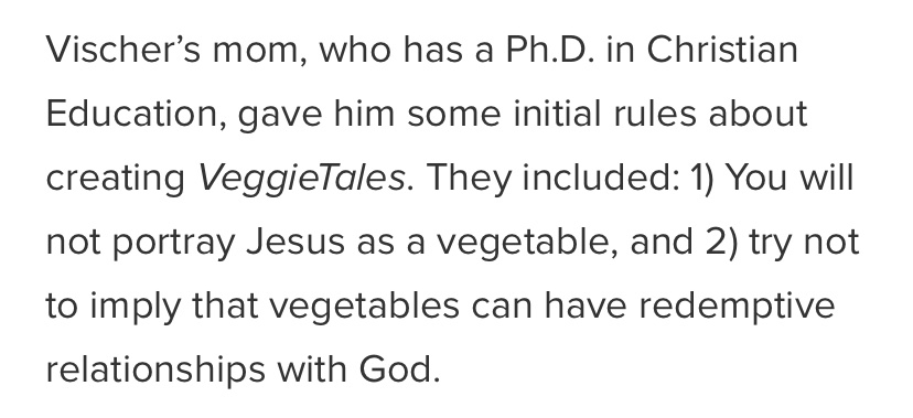 WTTDOTM's tweet photo. Normalize portraying vegetables as having the possibility of redemptive relationships with god https://t.co/izLxLzOqGK
