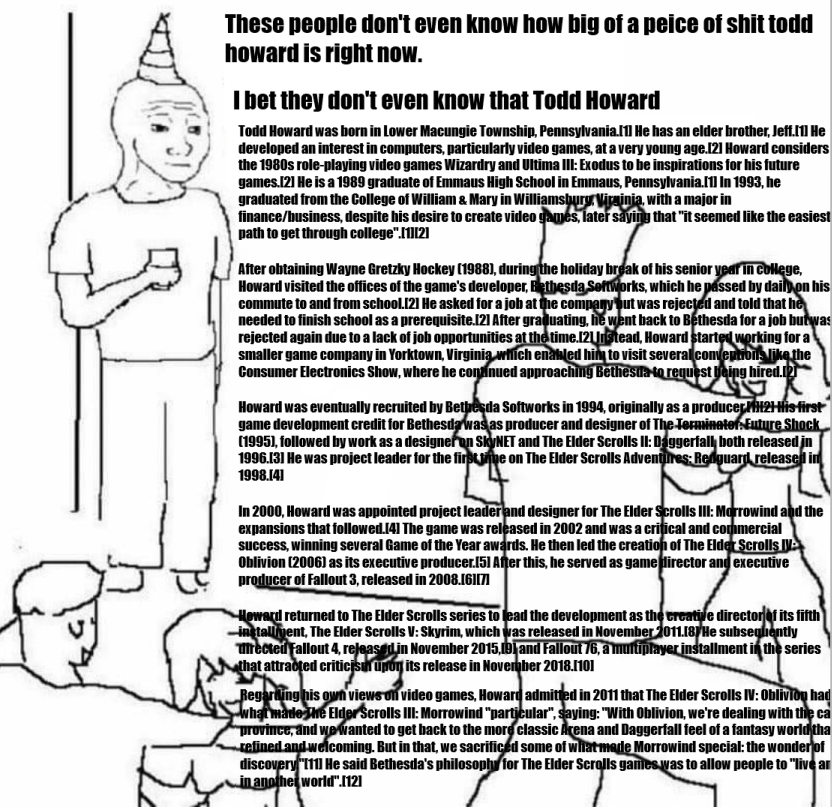 ToddHowardStan's tweet image. Behold my masterpiece.