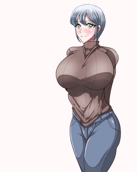 新作の寝取られ妻の立ち絵。 