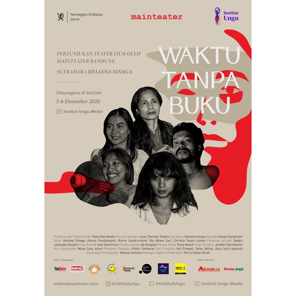 mainteater's tweet photo. Waktu Tanpa Buku 
Tayang 5 &amp; 6 Des. Segera dapatkan tiketmu di https://t.co/AjBJGallEe https://t.co/K86UQA3ePn
