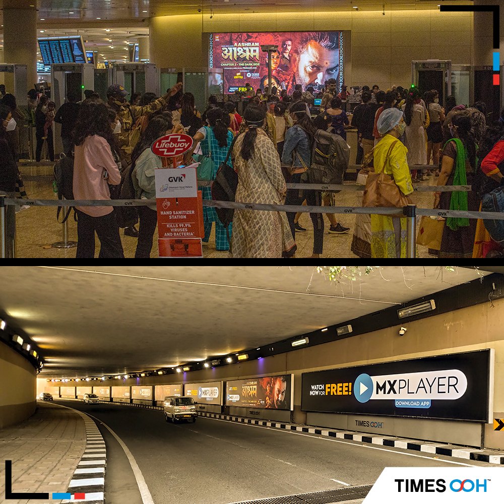 times_ooh's tweet image. Media destination where you can engage the audience from the start . @mxplayer launching all episodes of #aashramchapter2 and targeting #airportaudience

@csmia_official #businesstravel #businesstraveller #premiumtravel #ooh #outofhome #mediastrategy #Campaign #mediabuying