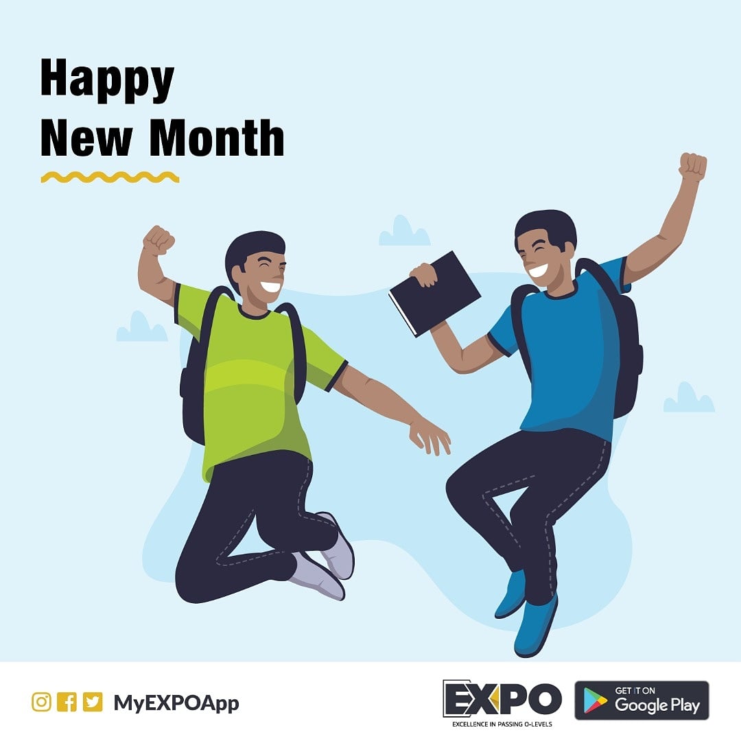 Happy new month smart learners!

From all of us at MyEXPOApp. 

#MyEXPOApp 
#Education4House 
#Study4House 
#EducationCannotWait