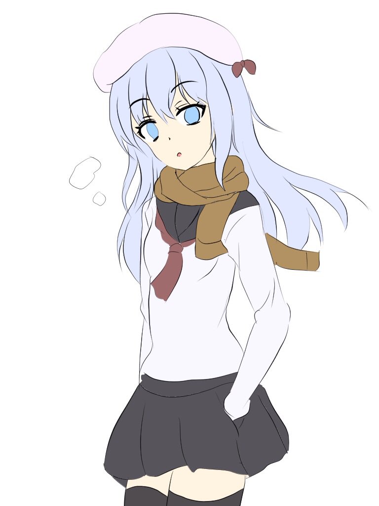 #艦これ #響
冬服響ちゃん#2です。
「司令官、寒い時は「うぉ」からはじまる
飲み物だよ」 