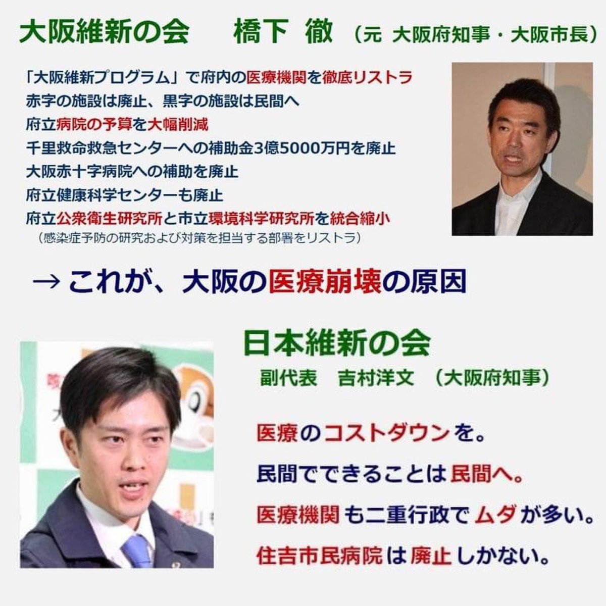 親爺スナイパー 大阪のコロナは維新の人災 吉村洋文知事のリコールを求めます 維新に殺される 公立病院を無駄って斬り捨てたのは維新 看護学校を無駄って斬り捨てたのも維新 親爺スナイパー 大阪のコロナは維新の人災 吉村洋文知事のリコールを求めます 維新に殺される 公立病院を無駄って斬り捨てたのは維新 看護学校を無駄って斬り捨てたのも維新