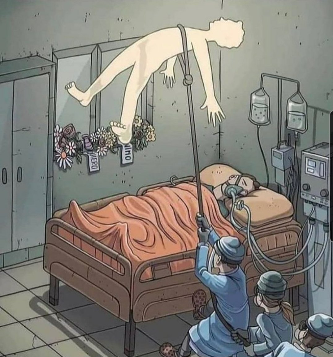 İlin ən gözəl karikaturalarınan biridir məncə , gizli qəhrəmanlar "Həkimlər"

.  .