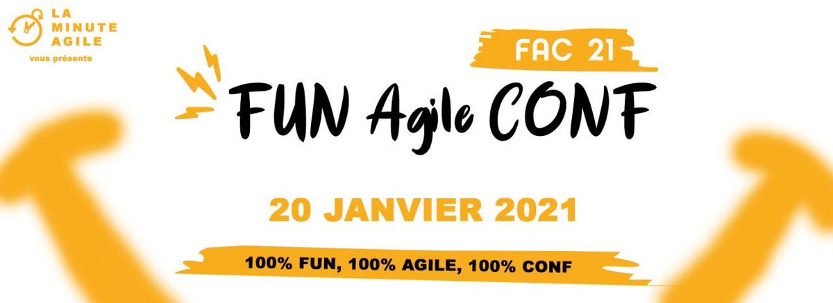 La Fun Agile Conf 21 sera la grande conférence en ligne 100% Fun et Agile de janvier 2021 ! Vous voulez proposer un sujet fun ? C'est ouvert !!!

lnkd.in/g6kFiDs

#scrum #scrummaster #productowner #agile #agile #coachagile #coachingagile #fun