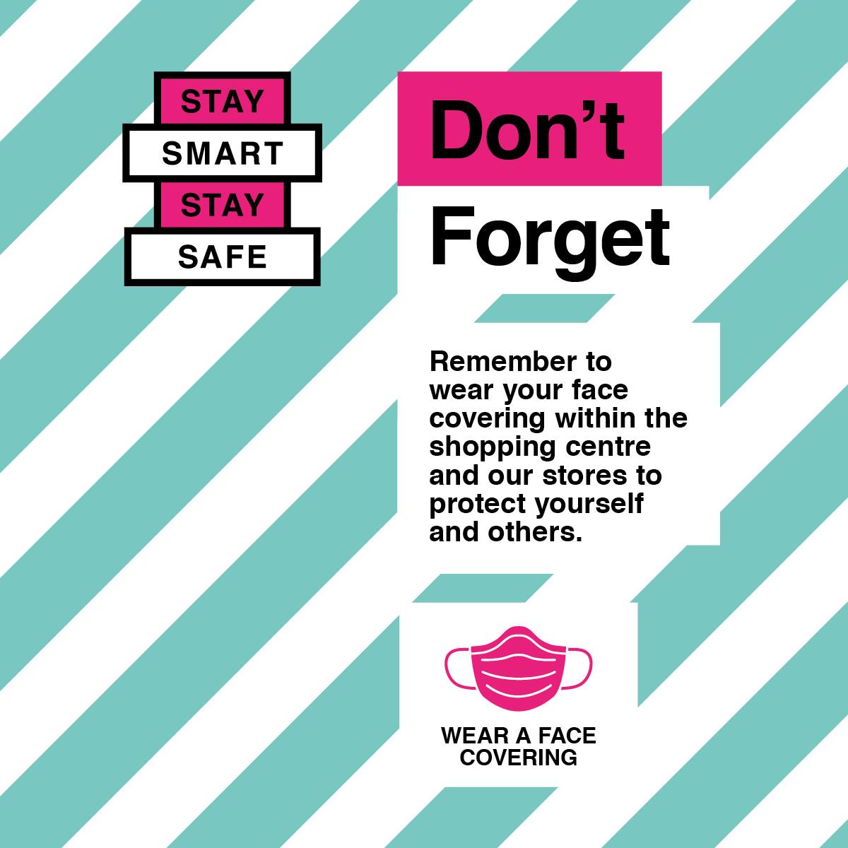 Following the latest Government advice, all of our stores are open. Thank you for supporting the centre and the stores/services that remained available during the recent lockdown. For more information, please visit bit.ly/3oCokIG.