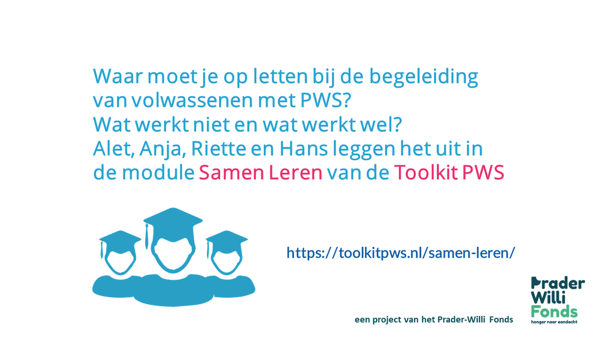 Prader-Willi Fonds (@pwfonds) on Twitter photo KIJKTIP: toolkitpws.nl/samen-leren/
<a href="/LisaDelmee/">Lisa Delmee</a> <a href="/PaulaSSt/">Paula Sterkenburg</a> <a href="/ecPWS/">Expertisecentrum PWS - Huis van Begrip</a> #PWS #praderwillisyndroom @Pleinpraat KIJKTIP: toolkitpws.nl/samen-leren/
<a href="/LisaDelmee/">Lisa Delmee</a> <a href="/PaulaSSt/">Paula Sterkenburg</a> <a href="/ecPWS/">Expertisecentrum PWS - Huis van Begrip</a> #PWS #praderwillisyndroom @Pleinpraat