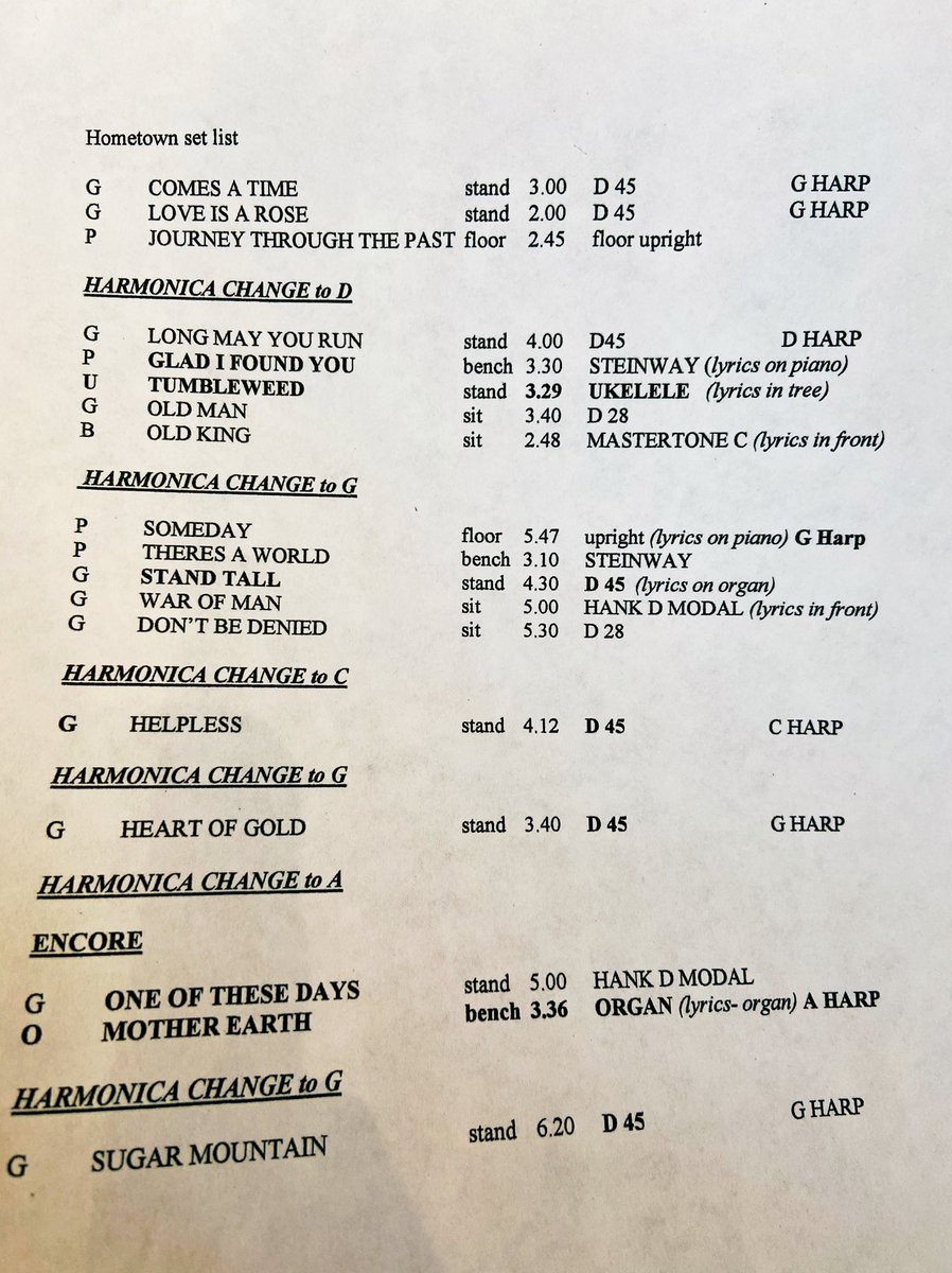 LiftLockedUp's tweet image. Neil Young’s Hometown concert in Omemee was 3 years ago tonight. Here’s a copy of the setlist...