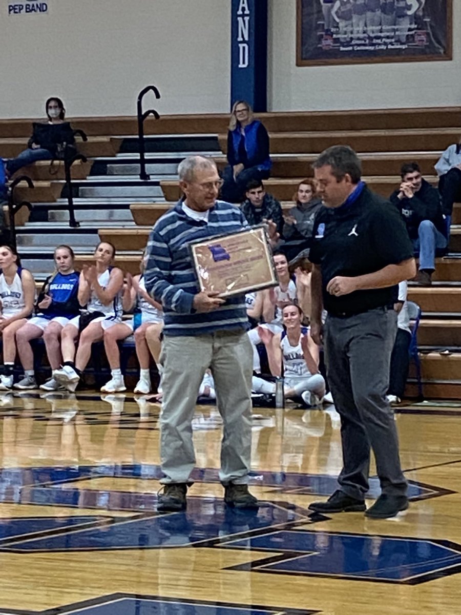 Distinguish Service Award! Thank you Mr. Jones for your decades of running the clock for SC Bulldogs!