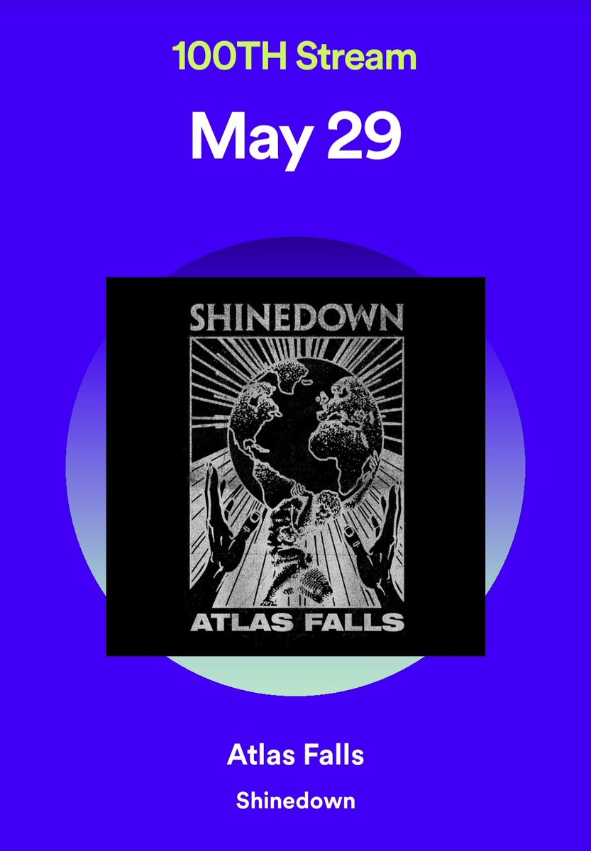 PCGamingPaladin's tweet photo. I was trying to figure out how I ended up in the top 0.5% of @Shinedown listeners this year. Pretty sure this explains it but now I wanna know how I listened to Atlas Falls 100 times in 7 days😂 #SpotifyWrapped #No_I_dont_have_a_problem_I_swear https://t.co/W449U5QGIy