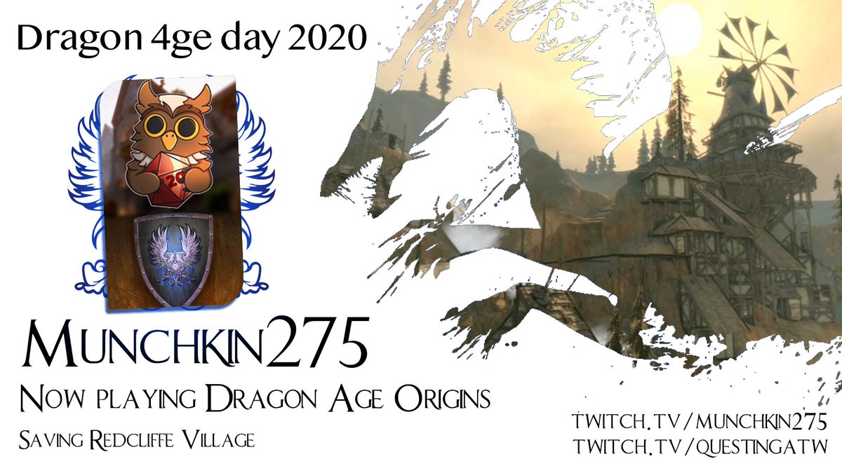 QuestingATW's tweet photo. The fate of #Redcliffe is the fate of all #Fereldan. Can the @Munchkin275S survive nightfall in #DragonAgeOrigins? #QuestingATW #DragonAge #D4Day #DADay #Dragon4geDay #DragonAgeDay #BioWare #Twitch

https://t.co/m5npXe8Ctj

Schedule
https://t.co/b0Dm4y7LoV https://t.co/dRbZTVOJHc