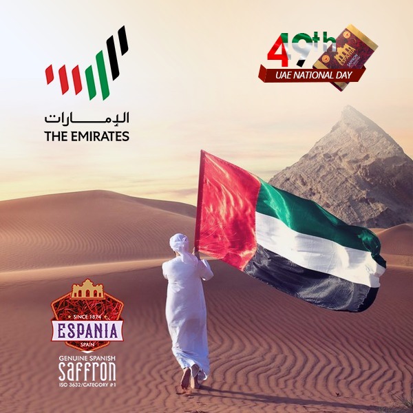 EspaniaSaffron's tweet photo. Happy 49th UAE National Day...!

Like Our Facebook, Follow our Instagram and @urooj.cooks Instagram to win 4 grams of Espania Saffron for 3 people.

#EspaniaSaffron #UAENationalDay49 #spanishsaffron #amazingaroma #eathealthy #immunitybooster #nowavailable #amazonuae #noonuae https://t.co/8vizWaWOOx
