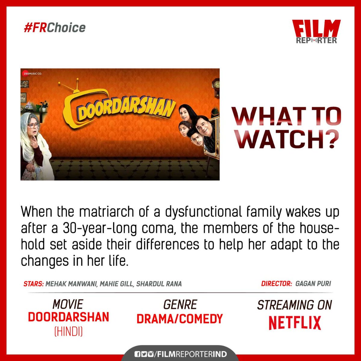 FilmReporterIND's tweet photo. From our what to watch list
DOORDARSHAN
A super interesting plot.
#FRChoice
#whattowatch
#doordarshan
@NetflixIndia https://t.co/kaVxweEuVH