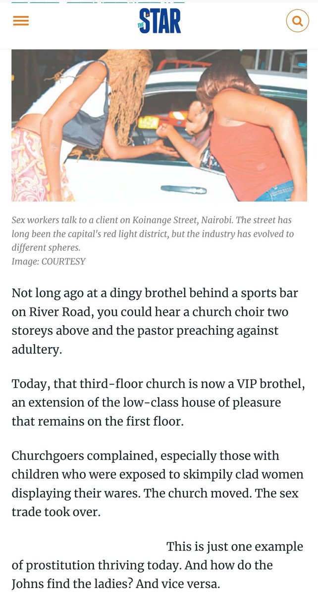 15. The challenge is, sex trafficking could occur. Also, young girls and young adults might be lured into such sex dens if corruption occurs amongst regulators. But wait. Sex brothels exist in Kenya already. But we want to pretend they don't. Major newspapers have reported this.