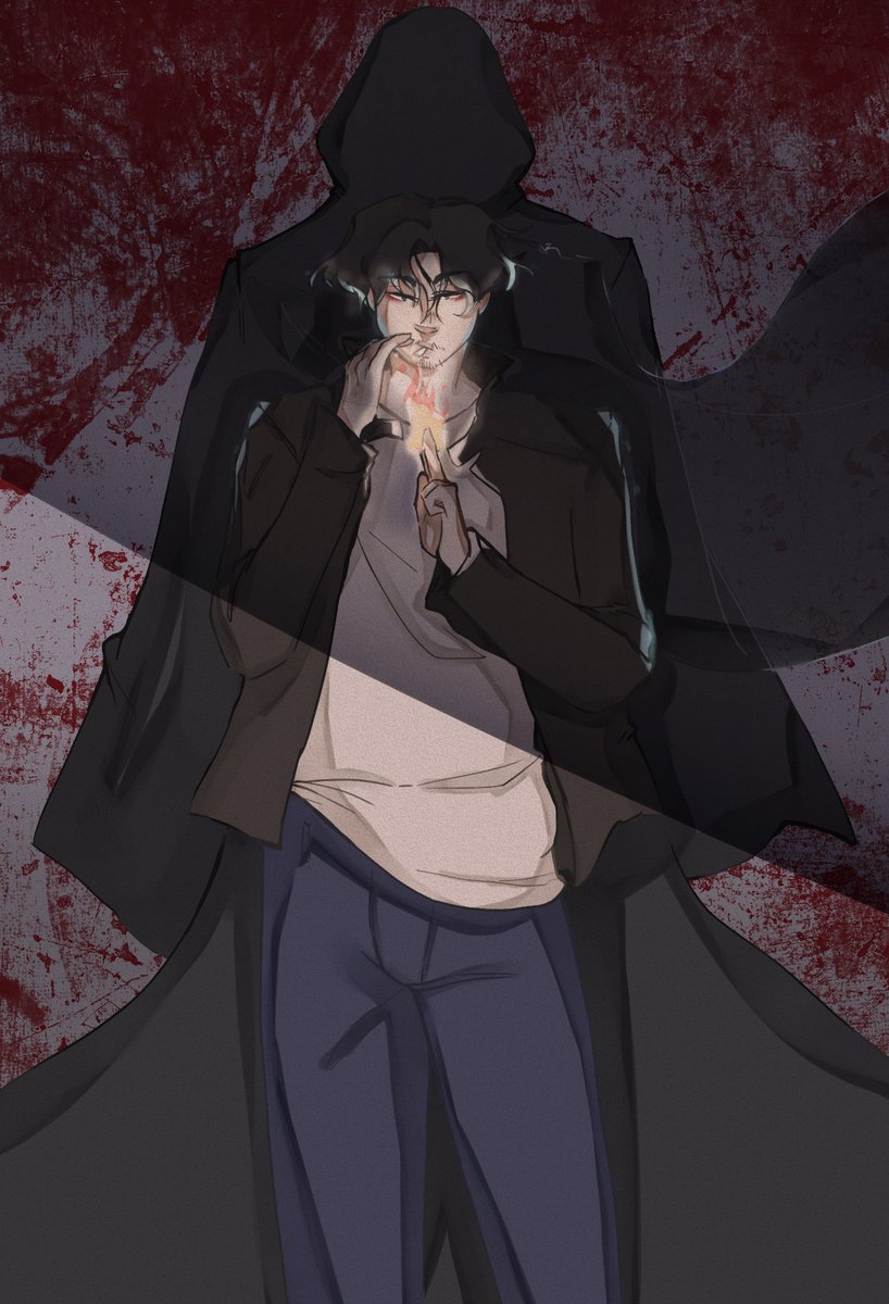 Nany_Agos's tweet photo. #WeilanWeek2020 Day 6: Secrets 

Just wanted to draw zyl lighting up a cig with a talisman asddasa https://t.co/QqVz4FtN1S