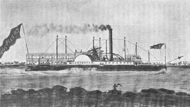 In 1835 the fastest boat on the route was the Lexington, owned by Cornelius Vanderbilt (later railroad magnate but in 1835 only involved in steamboats), which could make the trip in under 12.5 hours, but was scheduled to leave Providence 6am before the first Boston train arrived.