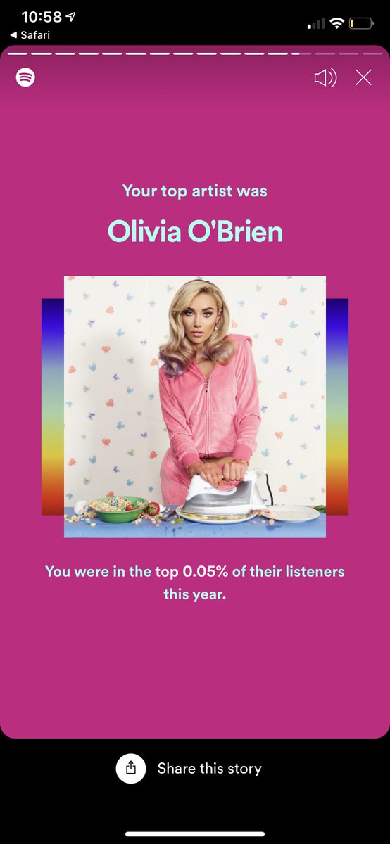 EmilyMcDonald02's tweet photo. Thank you @oliviagobrien for spending 1,670 minutes with me this year on @Spotify. You are my #1. #2020Wrapped https://t.co/R9FtkHhAUj https://t.co/1uqCO8tQrE
