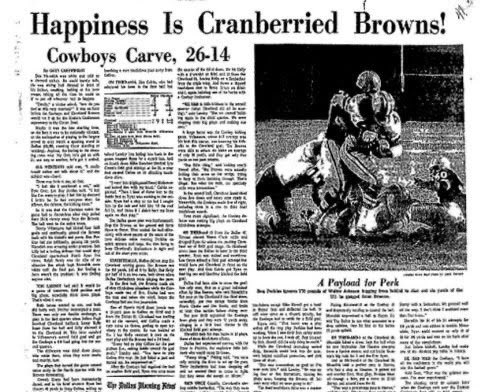 The Cotton Bowl was packed with a record crowd of 80,259 fans. This was also the first nationally televised game in color. Loy had been unable to get tickets so he was thrilled to be at the game not thinking he would win the competition.  #CowboysNation