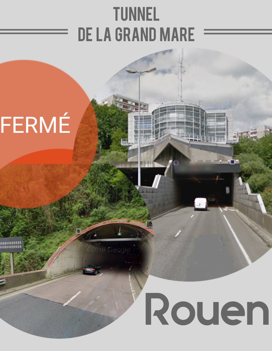 [⛔#InfoTrafic⛔]

@PoliceNat76 vous informe que le tunnel de la Grand Mare @Rouen sera fermé durant les 
Nuits du 2 au 3 et du 3 au 4 decembre. 

Consulter l'infochantier sur trafic-metropole-rouen.fr
STOP au 38948

Restez prudents. 

@gendarmerie_076 
@Prefet76 
@WazeNormandie