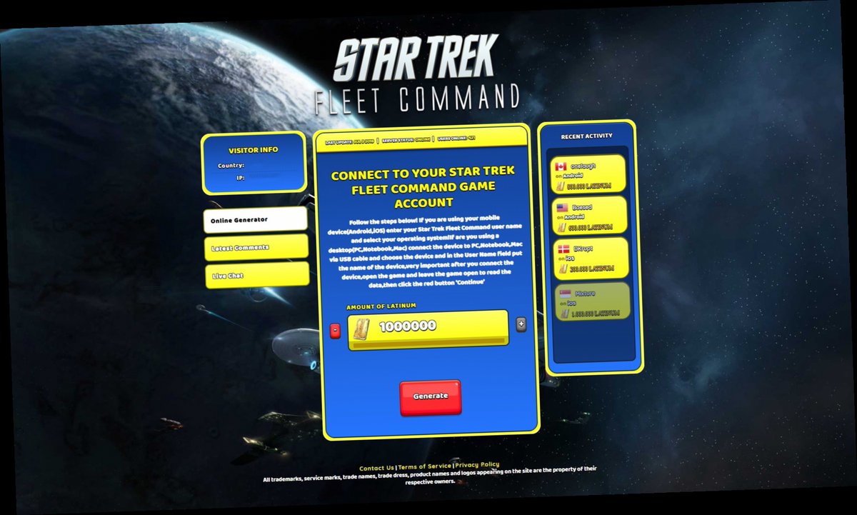 star trek fleet command cheats android / Twitter