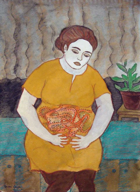 revatigangal's tweet photo. Lady in pain/Acrylic on Paper/15in x 22in/2016 #injury #pain #endurance #helplessness #loneliness #selfanalysis #figurativeart #acrylic #artgallery #artlover #artcurator #artcollector #contemporaryart #indianart #architects #interiordesign #artdealers #artmagazine #homedecor https://t.co/Hseov8PBHr