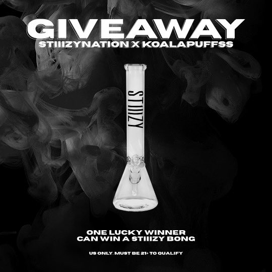 koalapuffss's tweet photo. Okay let’s do a giveaway 😍
One winner will be chosen - and I really would love it to be someone that doesn’t have a bong right now 
To enter: drop a comment for why you believe you should be the winner and follow @stiiizy 🎉
Good luck! I’ll announce the winner this weekend https://t.co/larBfFPrkw