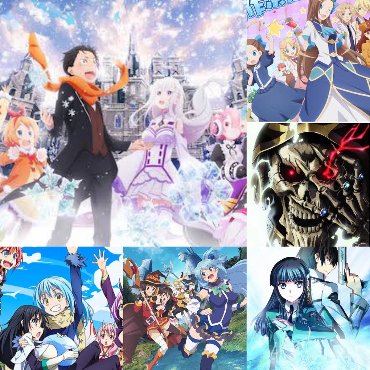 El エル Twitter પર わたしのアニメ歴3選 魔法少女 1 まどマギ 2 プリズマイリヤ 3 なのは サイト まとい 特殊戦あすか 同率 なろう系 1 リゼロ 2 はめふら 3 オバロ 魔法科 転スラ このすば きらら系 1 けいおん 2 New Game 3 ごちうさ