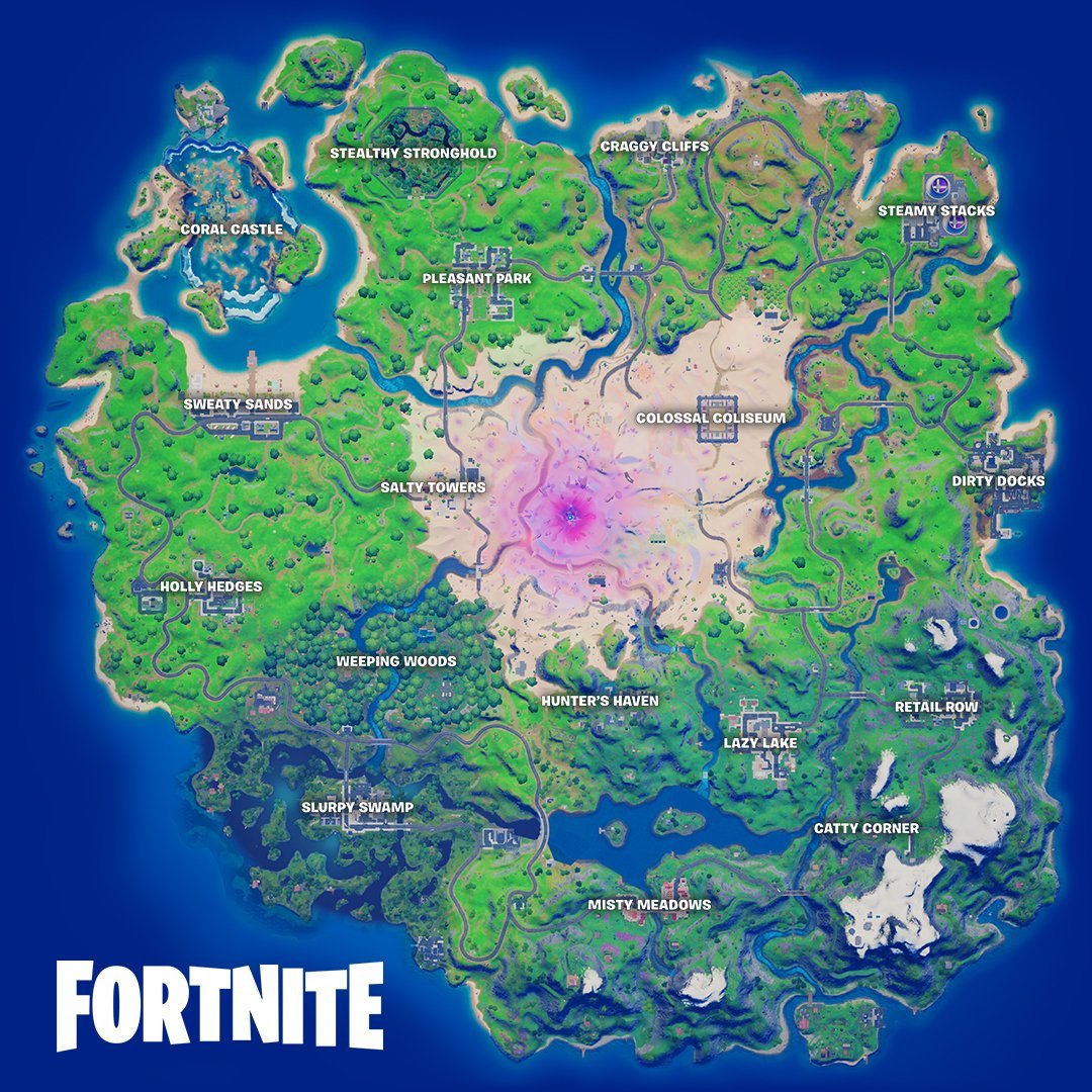 Fortnite News Our First Look At The Season 5 Map Via Shiinabr T Co Odrvksn0kz Twitter
