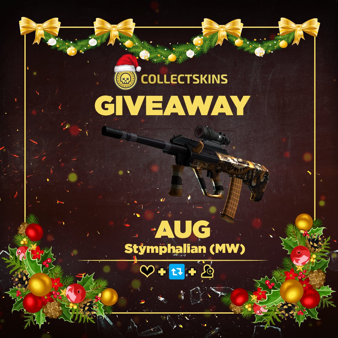 CollectSkins's tweet photo. 🎁🎅AUG | Stymphalian🎁🎅 Day 12/25 

To enter:

Follow @CollectSkins
Like❤️
Retweet ♻️
Tag 2 friends👥

⏰24 hours long  
Good Luck 🍀
 #freeskins #csgogiveaway #giveaway #freecsgo #sweepstakes #freecsgoskins #csgogiveaways https://t.co/qLYm5W4u3D
