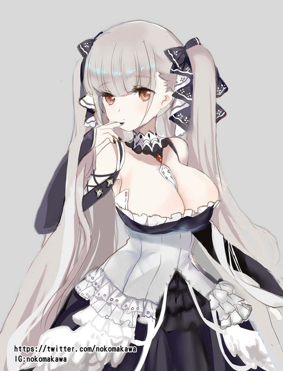 フォーミダブル(アズールレーン) 「#アズールレーン #可畏舊圖之前畫一畫下半身沒畫完的圖ww 」|小野大貓のイラスト