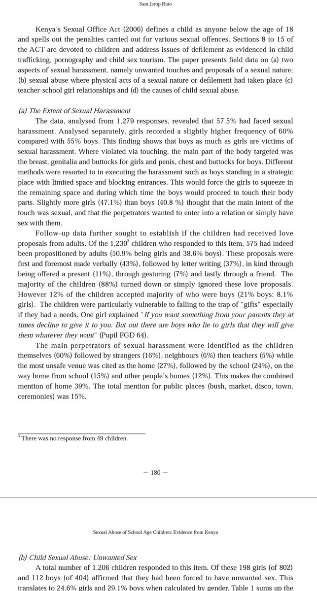 26. We must not forget, boys are also abused sexually by adult women and men and their peers too (girls). A whole new crucial debate. Today, we have mainly focussed on young girls. Especially insightful is a 2009 study by Sara Jerop Ruto, FREE on the net: https://bit.ly/3qinMsv 
