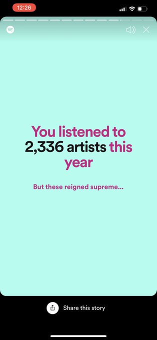 1 pic. Is it just me, or does that number seem insanely high? #spotifywrapped #SpotifyWrapped2020 #YearInReview