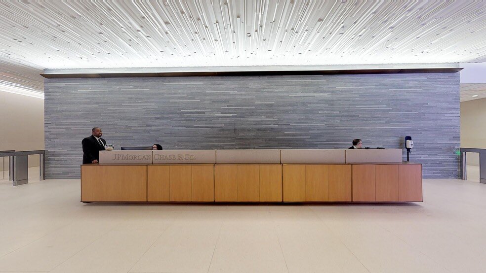 There’s a eerie similarity among office lobbies around the world.They all seem to have the same granite walls, the same glass doors, the same rectangular desks. and the same abstract art in the lobbies. If you didn’t know better, you’d think you were walking into a hospital.